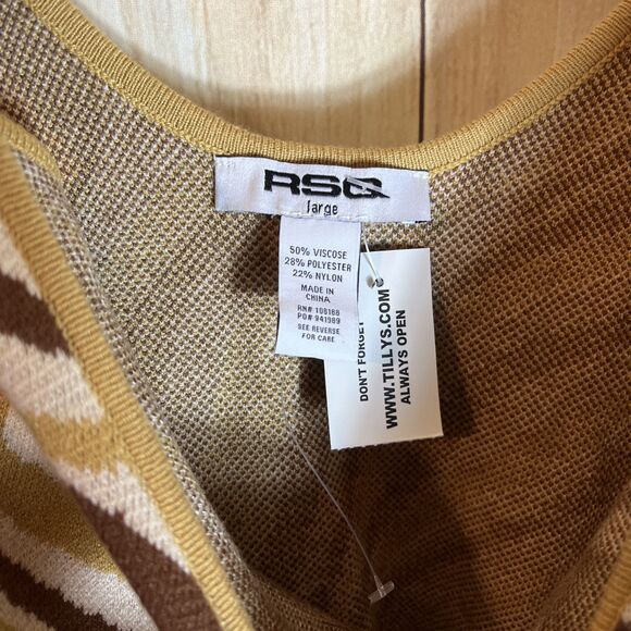 NWT RSQ Swirl Woman’s Bodycon Tank Dress Size Large Viscose Polyester Nylon - Picture 4 of 10